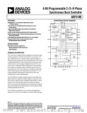 ADP3188 datasheet pdf Analog Devices