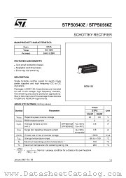STPS05Z datasheet pdf ST Microelectronics