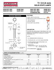 HLMP3301A2R0 datasheet pdf Fairchild Semiconductor