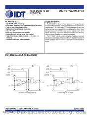 IDT74FCT16823ATPA8 datasheet pdf IDT