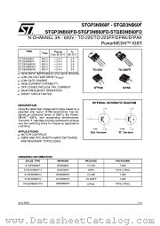 STGP3NB60F datasheet pdf ST Microelectronics
