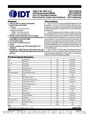 IDT71V25761S166PF8 datasheet pdf IDT