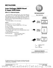 MC74LCX86 datasheet pdf ON Semiconductor