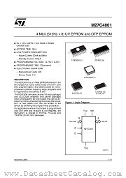M27C4001-12C6 datasheet pdf ST Microelectronics