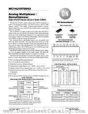MC74LVXT8053DTR2 datasheet pdf ON Semiconductor