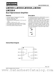 LM258AN datasheet pdf Fairchild Semiconductor