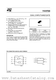 74V2T00 datasheet pdf ST Microelectronics