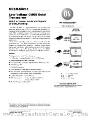 MC74LCX245MEL datasheet pdf ON Semiconductor