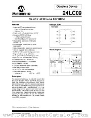 24LC09-I/P datasheet pdf Microchip