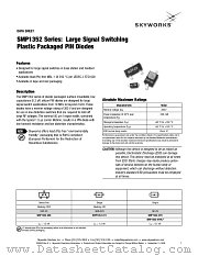 SMP1352 datasheet pdf Skyworks Solutions