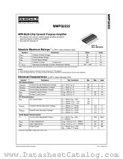 MMPQ2222 datasheet pdf Fairchild Semiconductor
