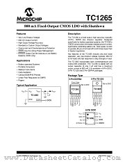 TC1265-3.0VOA datasheet pdf Microchip