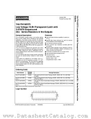 74LVTH162373MEX datasheet pdf Fairchild Semiconductor