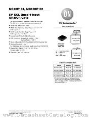 MC100E101FNR2 datasheet pdf ON Semiconductor