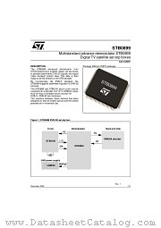 STB0899 datasheet pdf ST Microelectronics
