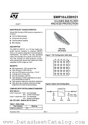 EMIF10-LCD01C1 datasheet pdf ST Microelectronics