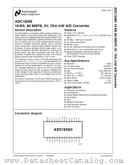 ADC10080CIMTX datasheet pdf National Semiconductor