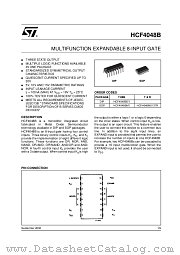 HCF4048 datasheet pdf ST Microelectronics