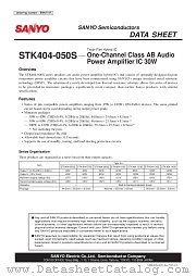 STK404-050S datasheet pdf SANYO