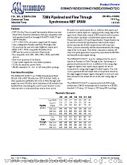 GS8644ZV72 datasheet pdf GSI Technology
