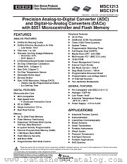 MSC1213Y4PAGR datasheet pdf Texas Instruments