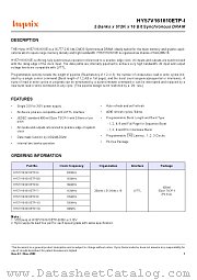 HY57V161610ET datasheet pdf Hynix Semiconductor