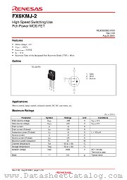 FX6KMJ-2 datasheet pdf Renesas