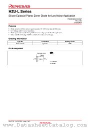 HZU11C1L datasheet pdf Renesas