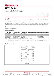 HD74AC14 datasheet pdf Renesas