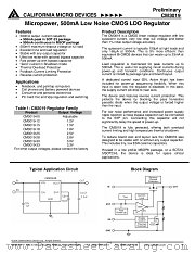 CM3019-33ST datasheet pdf California Micro Devices Corp
