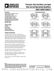 AD8672ARZ-REEL datasheet pdf Analog Devices