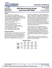 GS841Z18A datasheet pdf GSI Technology