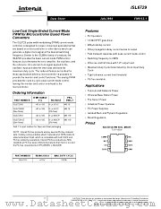 ISL6729 datasheet pdf Intersil