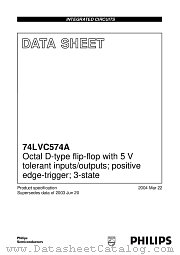 74LVC574ABQ datasheet pdf Philips