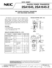 2SA1645-Z datasheet pdf NEC