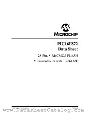 PIC16F872-I/SO datasheet pdf Microchip