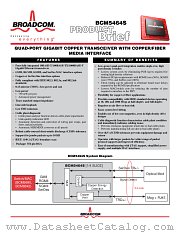 BCM5464S datasheet pdf Broadcom