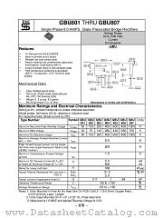 GBU805 datasheet pdf Taiwan Semiconductor