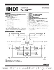 IDT7005L17PF datasheet pdf IDT