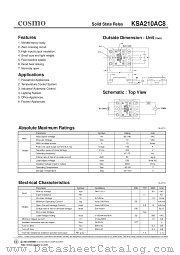 KSA210AC8 datasheet pdf Cosmo Electronics