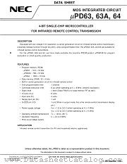 UPD64GS-XXX-T2 datasheet pdf NEC