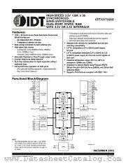 IDT70V7599S133DRI datasheet pdf IDT