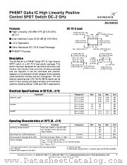 AS188-92 datasheet pdf Skyworks Solutions