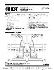 IDT7008L15J8 datasheet pdf IDT