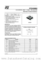 STE48NM60 datasheet pdf ST Microelectronics