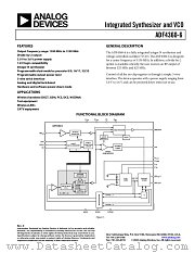 ADF4360-6BCPRL7 datasheet pdf Analog Devices