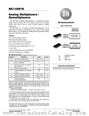 MC14067B datasheet pdf ON Semiconductor