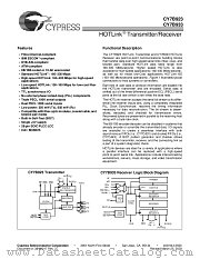 CY7B923-JC datasheet pdf Cypress