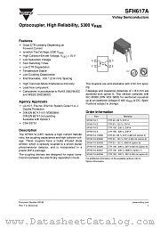 SFH617A-2X006 datasheet pdf Vishay