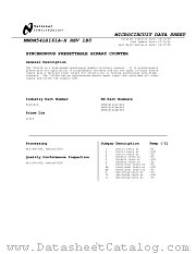 DM54LS161AW/883 datasheet pdf National Semiconductor